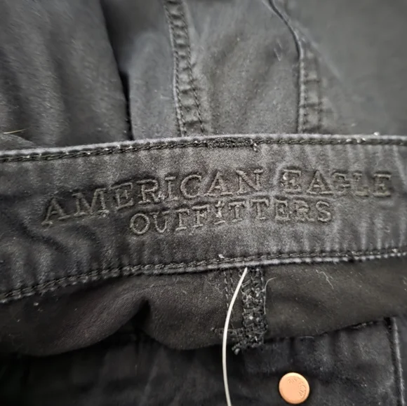 Black Women's Jeans American Eagle Skinny Jeggings - Picture 4 of 4
